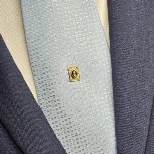 BLACK STAR SAPPHIRE TIE TACK 13