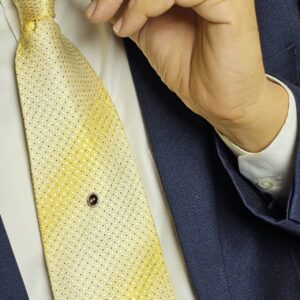 BLACK STAR SAPPHIRE TIE TACK 19