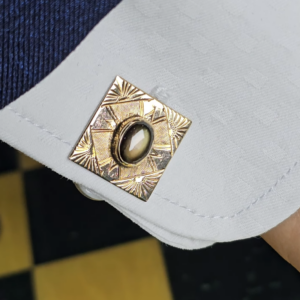BLACK STAR SAPPHIRE CUFF LINK 08
