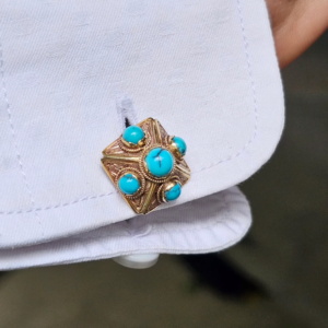 TURQUOISE CUFF LINK 01